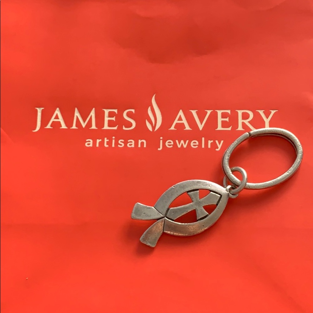 James Avery retired fish keychain